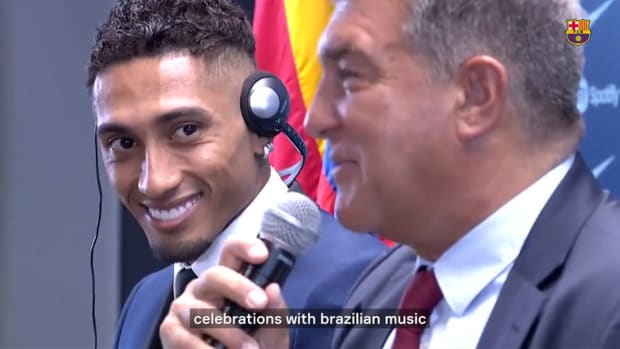 Laporta "the samba returns to FC Barcelona with Raphinha"